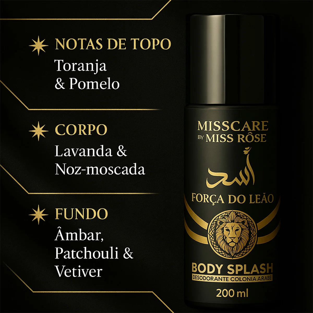 Body Splash Masculino Força do Leão