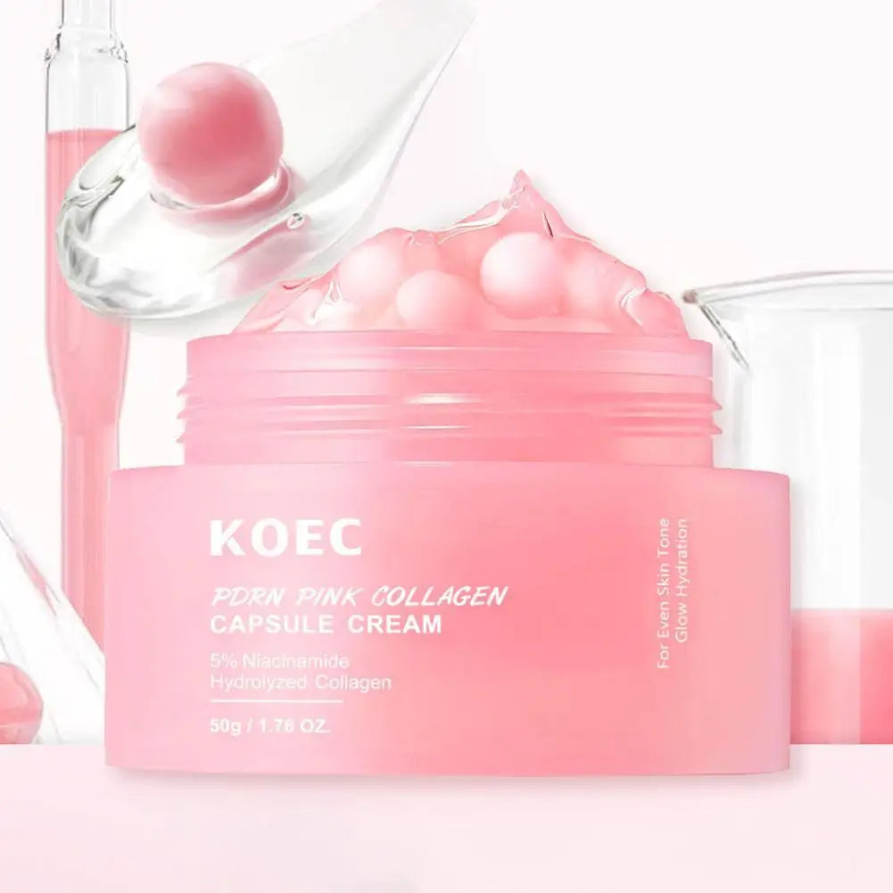 Creme de cápsula de colagem rosa 5% niacinamida