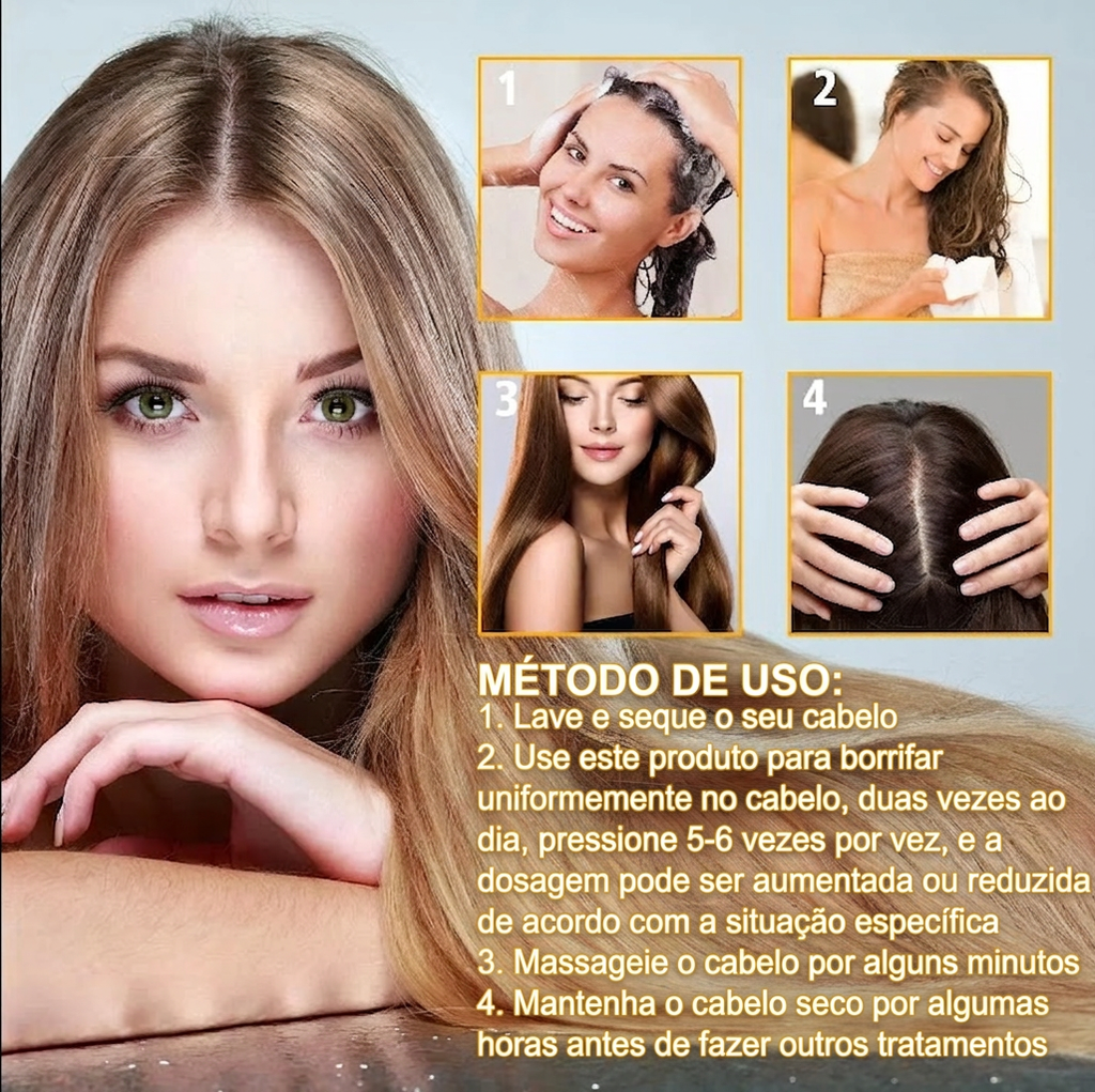 Spray crescimento capilar de biotina