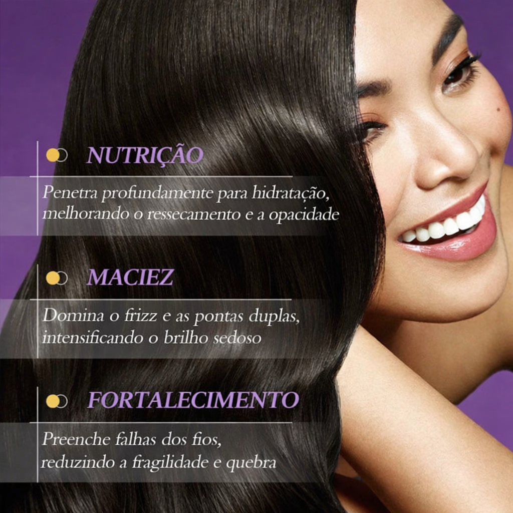 Máscara queratina de cabelo