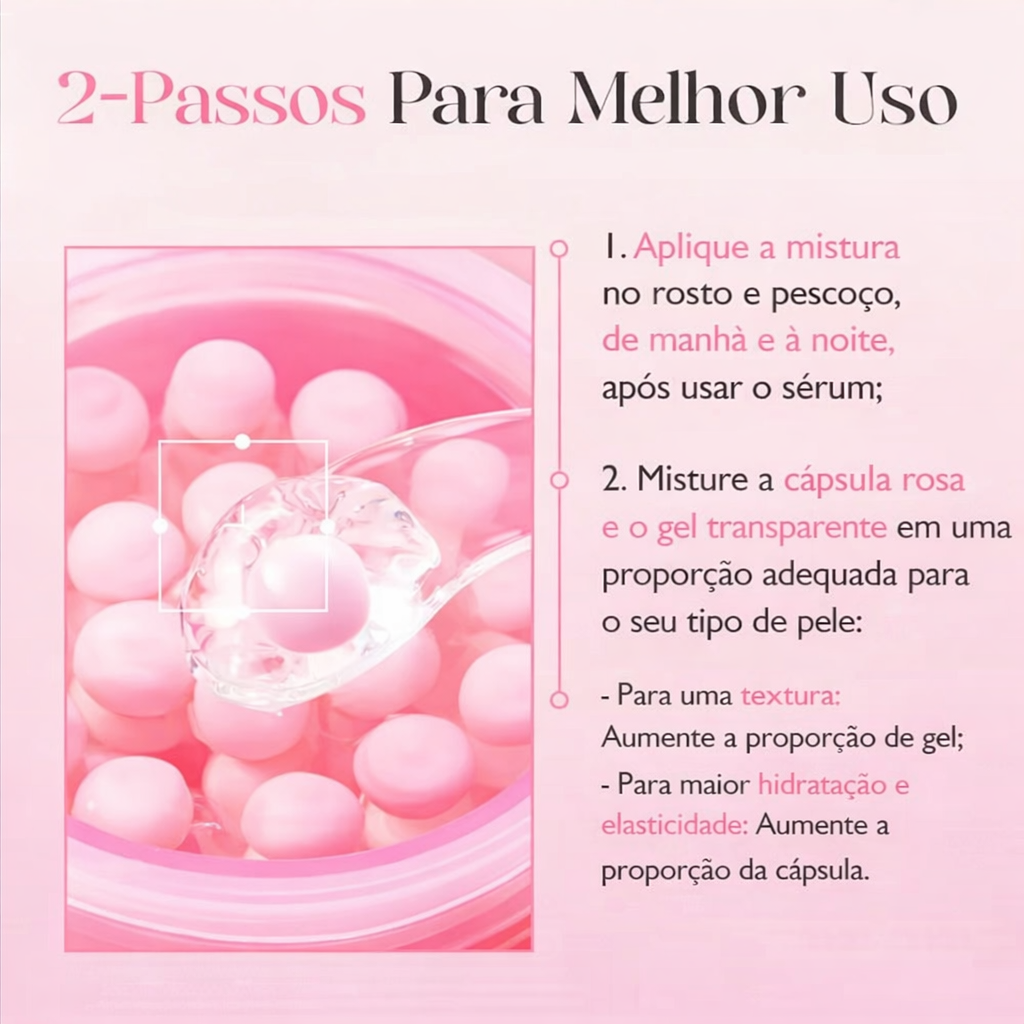 Creme de cápsula de colagem rosa 5% niacinamida